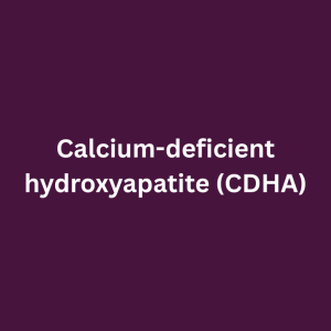 Calcium-deficient hydroxyapatite (CDHA)